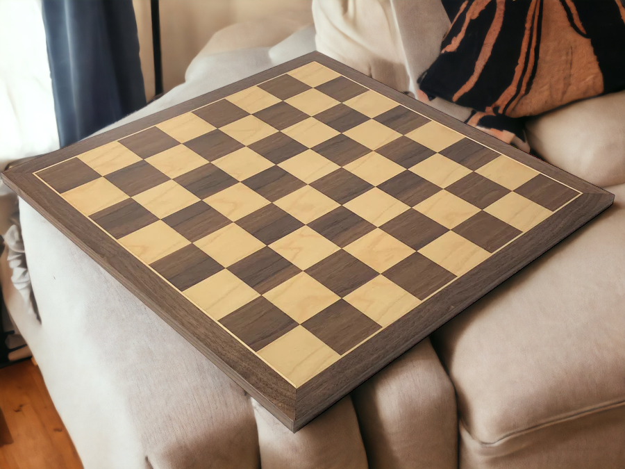 Stallion Black Walnut Chess Set & Vinyl Box - Official Staunton™